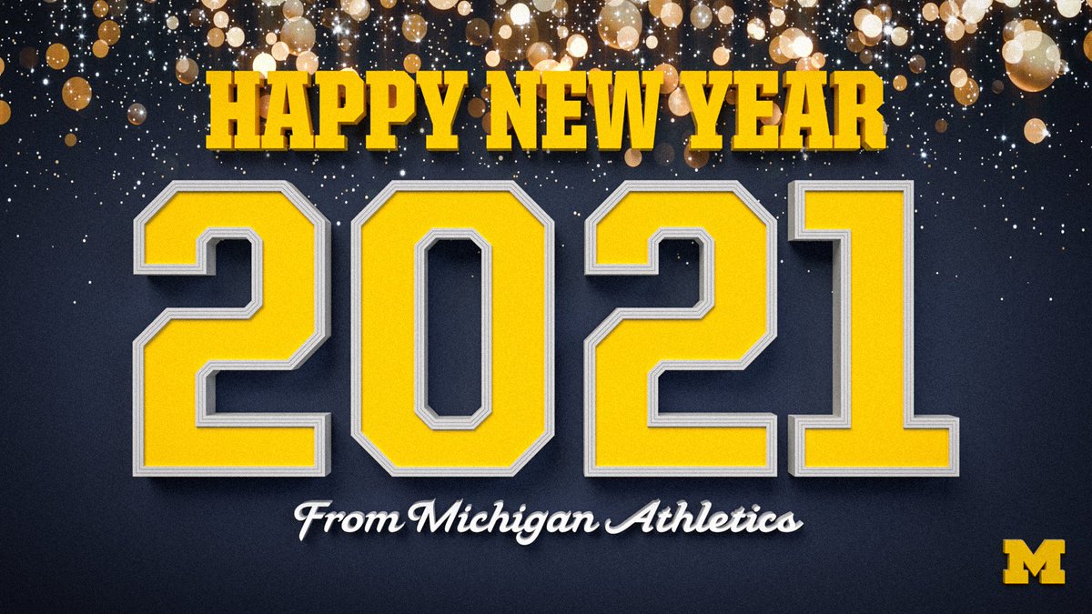 umichbaseball's tweet photo. Wishing you a safe, happy and healthy New Year! #GoBlue https://t.co/D5SKFKM6th