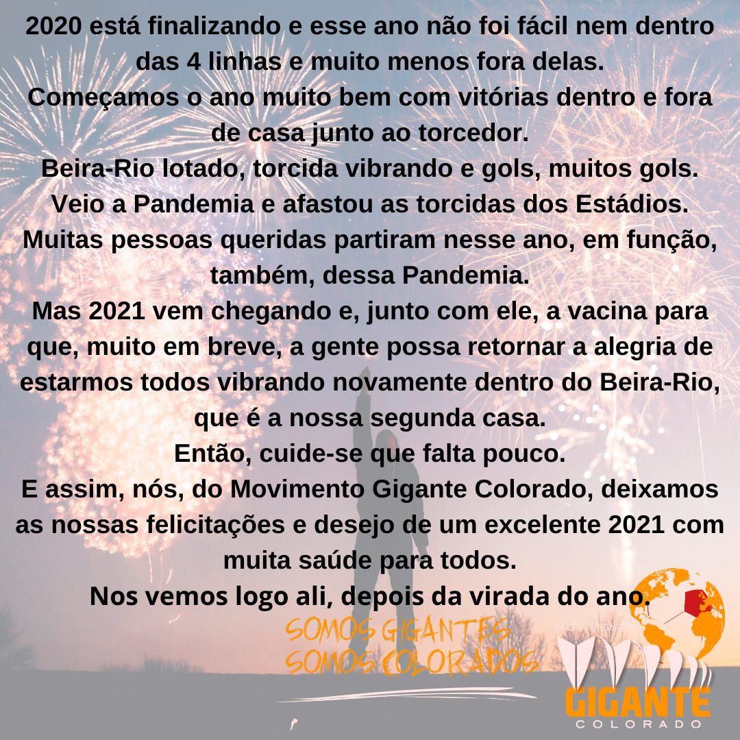 MovGigColorado's tweet image. Feliz Ano Novo!!!
#SomosGigantes
#SomosColorados
#ÉOInter