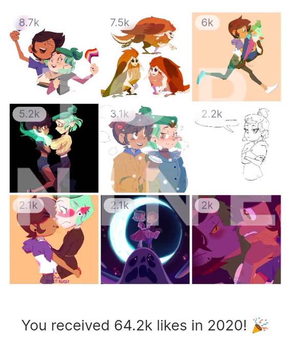 My top nine since everyone is sharing ?so much lumity 