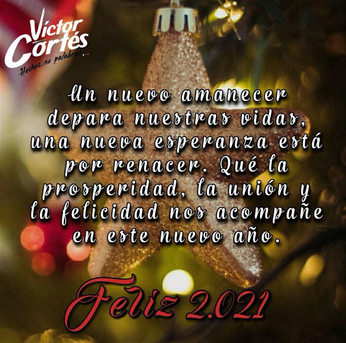 VictorCortes916's tweet photo. 💫🎊Hoy culmina para los manizaleños un año difícill, de retos y de altibajos que con paciencia y entrega pudimos superar. Que este 2021 llegue cargado de bendiciones, de éxitos y de un nuevo renacer para todas nuestras familias.💫🎊
#VictorCortesTuConcejal
#AmorXManizales https://t.co/tmrVXt9CRE
