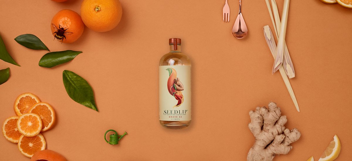 Marketed as the "World's First Distilled Non-Alcoholic Spirits,"  @seedlip_na sells three flavors of their spirit and provides a great deal of content on how to turn them into familiar cocktails.