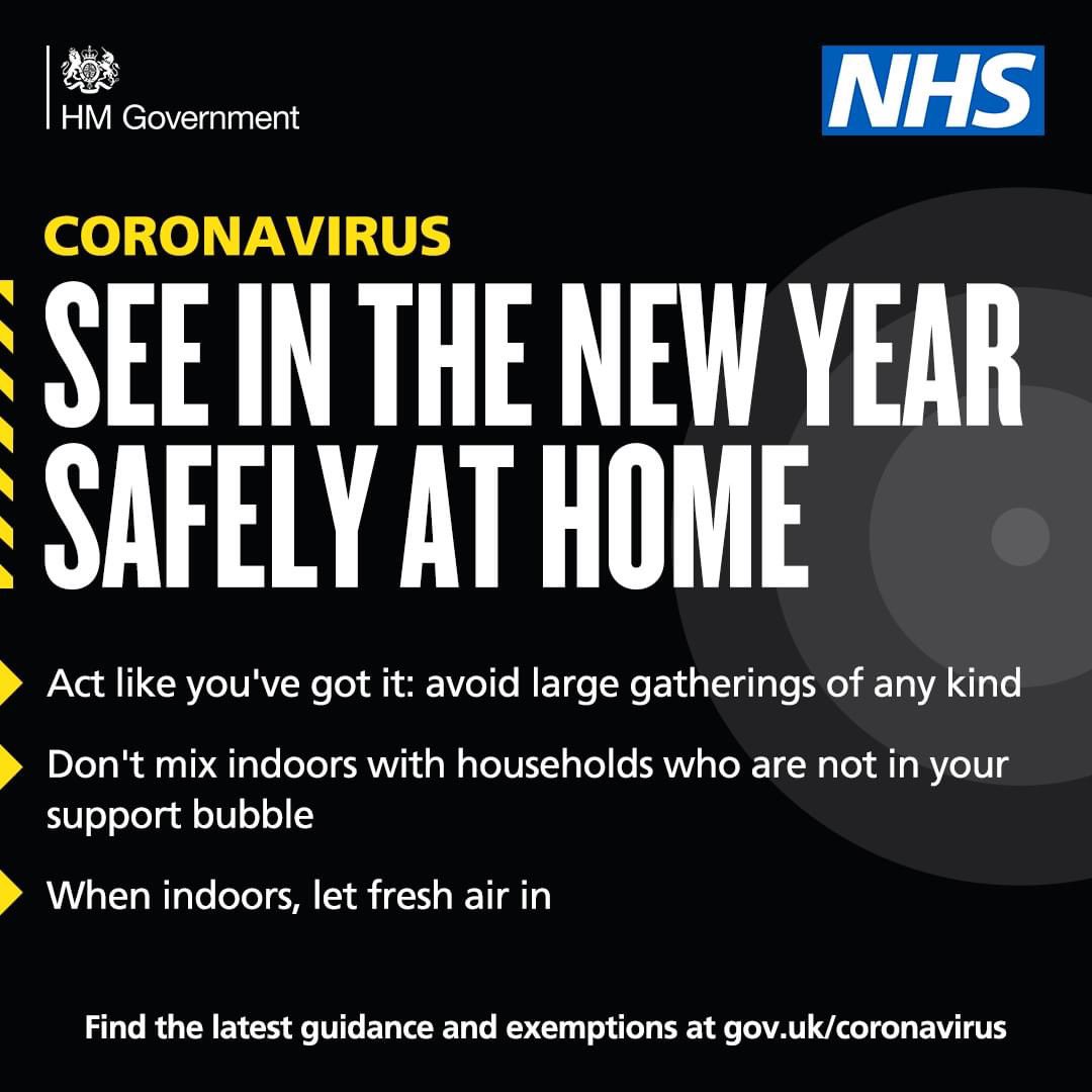 simonnash1980's tweet photo. See in the New Year safely 👀
STAY AT HOME 🏠
‘COVID Loves A Crowd!’ 🦠
#COVID19 #Virus #COVIDLovesACrowd #NewYear #HappyNewYear #TierFour #Tier4 https://t.co/I4E0ThTFMG