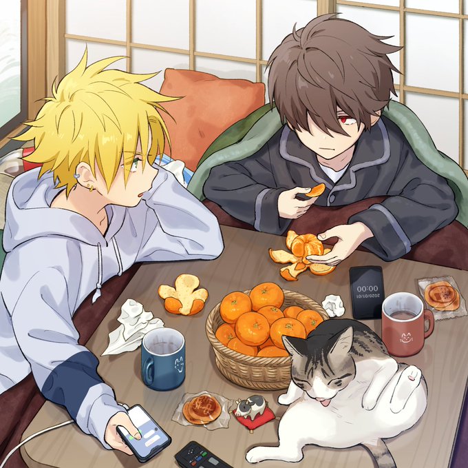 「2boys kotatsu」 illustration images(Popular)