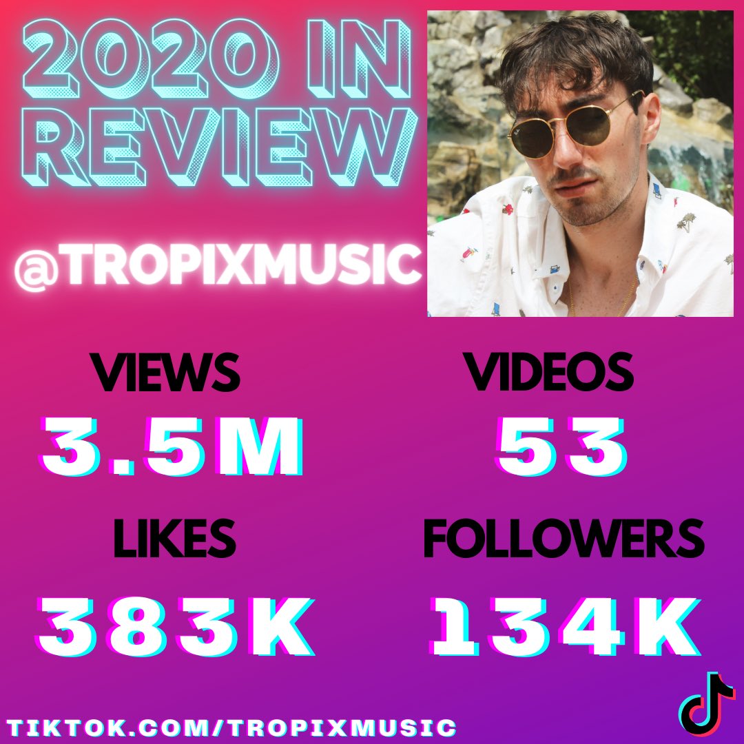 TikTok has been such an amazing supporting platform for me in 2020! Want to thank everyone who has become a fan through It and it’s time for 2021 so Happy New Year everyone ❤️🙌🏻🌴