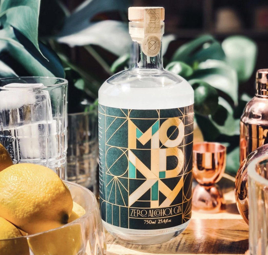 Alcohol-free gin alternatives are an especially hot category, and  @drinkmonday's version is popping up on numerous best lists for Dry January.