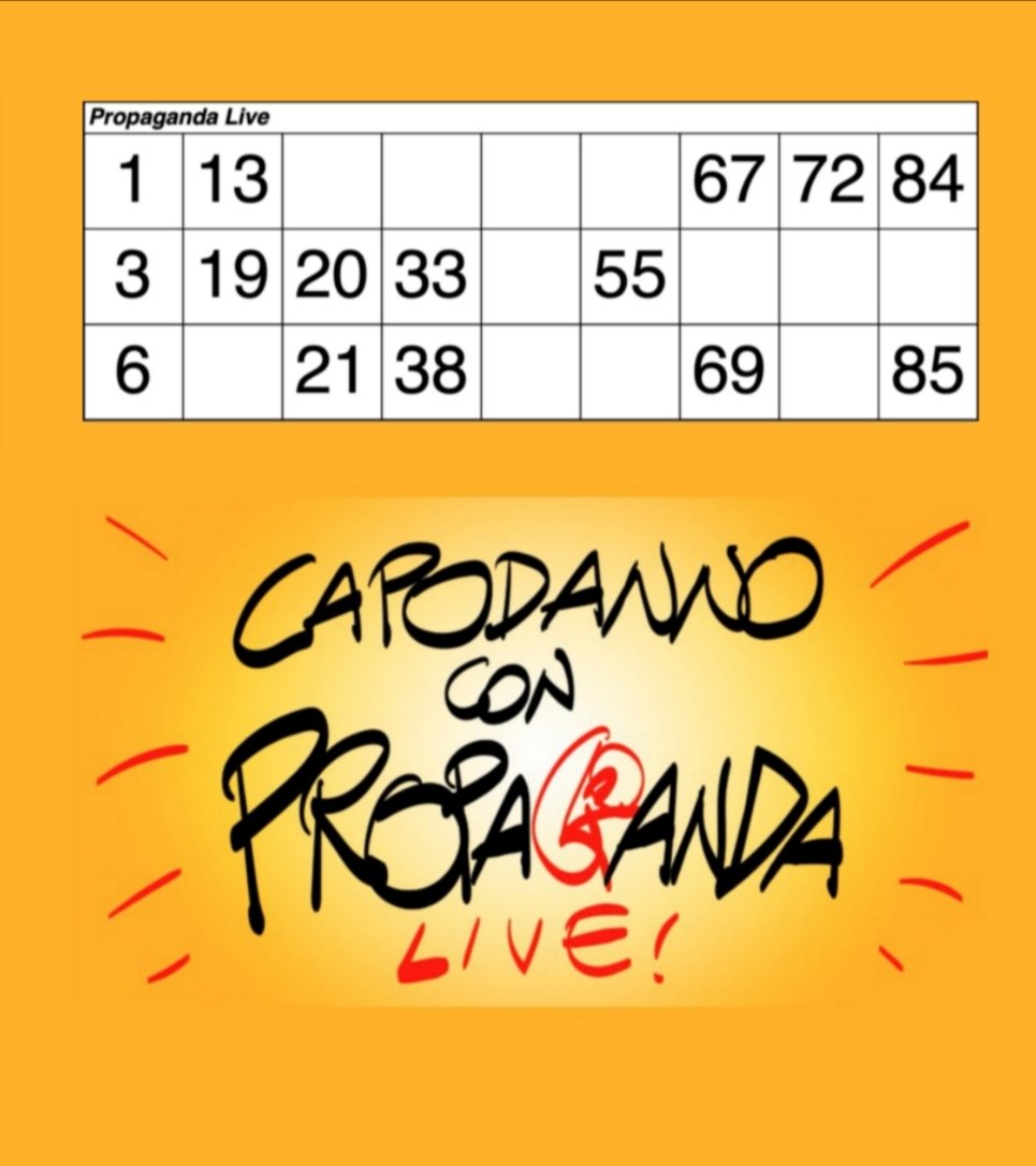 #propagandalive #propagandatombola