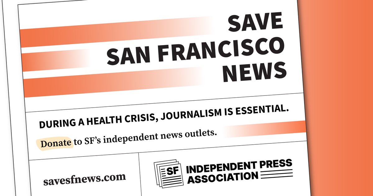 eBARnews's tweet photo. Before Midnight!
San Francisco's #independent #press needs your help before midnight, and you’ll be able to #deduct up to $300 in charitable contributions. Even if you don't #itemize deductions on your taxes because of the new tax break.
https://t.co/71jxYOH0LH
@SFIndiePress https://t.co/Ny6QejKj7g