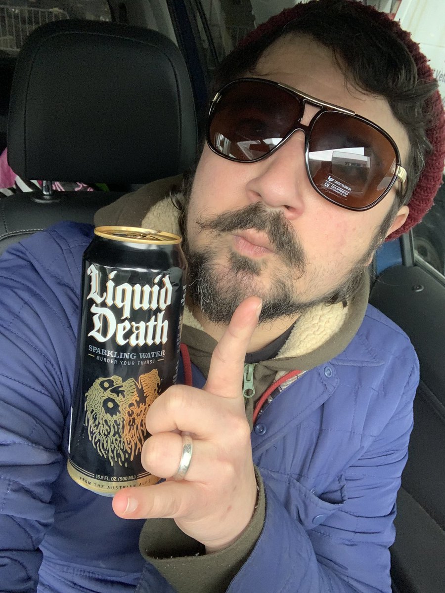 seansean_ingram's tweet photo. Heyooo, just wanna holler at @kroger and @Target, thanks for always having stuff I like. One question, why don’t you carry @LiquidDeath? 

Srsly the best water ever and in a can. 🤘🏽#iwantmyliquiddeath #deathtoplastic https://t.co/8eZ2FcQwiM