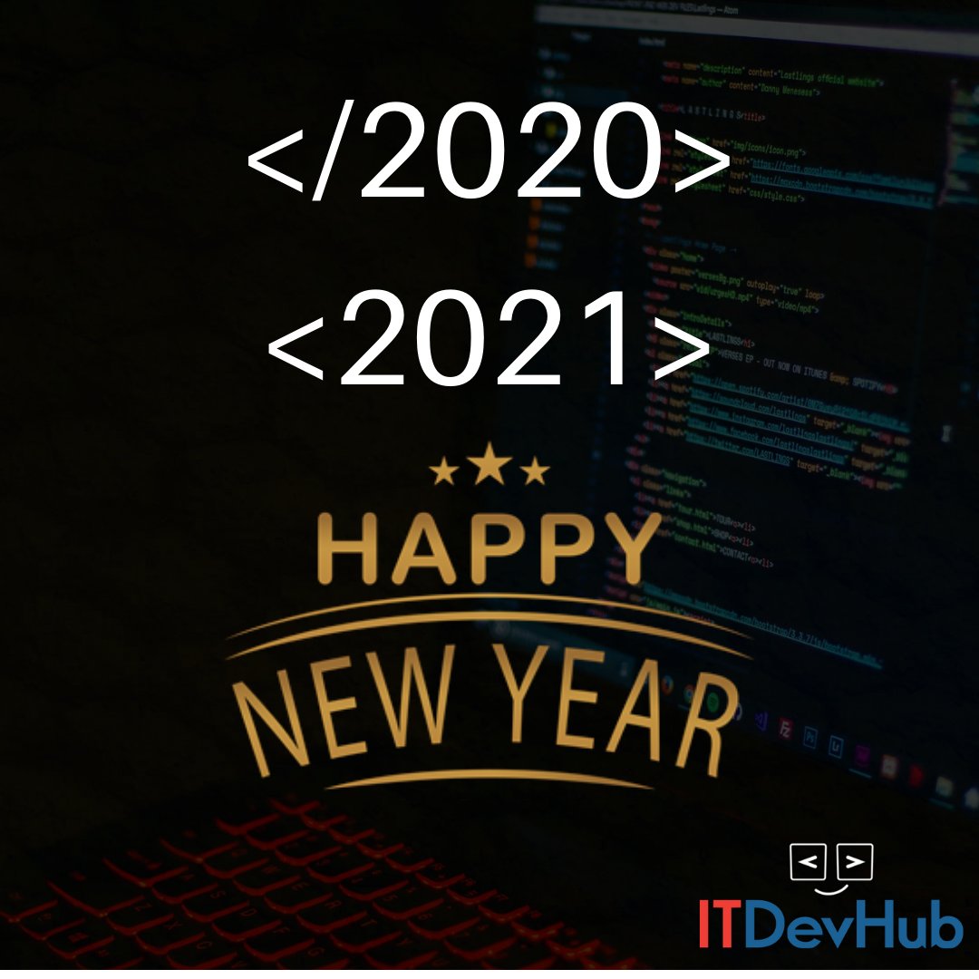 itdevhub's tweet image. Wishing you a Happy New Year with the hope that you will have many blessings in the year to come.

#HappyNewYear2021 #ITDevHub