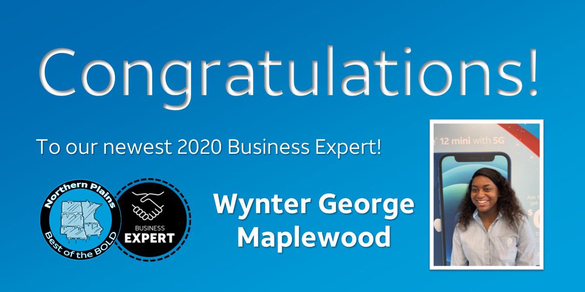 Congratulations to our newest Business Expert, Wynter George from our Maplewood location!! Way to go Wynter! If you’re a business in the #TwinCities area - Wynter can help you!

#BizExpert #BusinessExpert #BoldBiz #BOLDNorthernPlains #GoWest #LifeAtATT