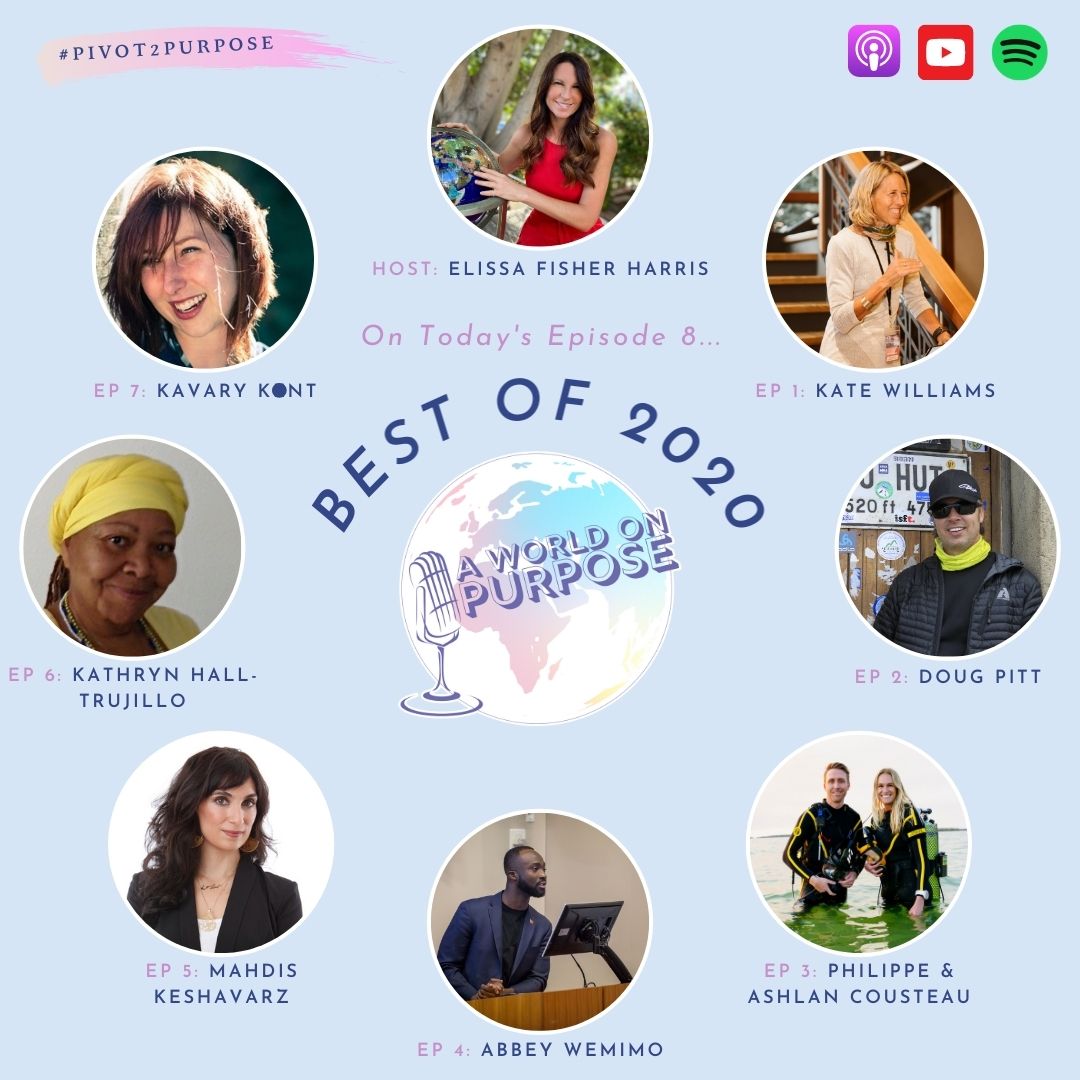 aworldonpurpose's tweet photo. #AWorldOnPurpose is taking a holiday break this week. Enjoy a highlight reel of the best moments from guest interviews in 2020! #pivot2purpose #5thelementgroup #wearecaliforniamusic #OmniWin #AWOP https://t.co/oOaoFjoM4Q