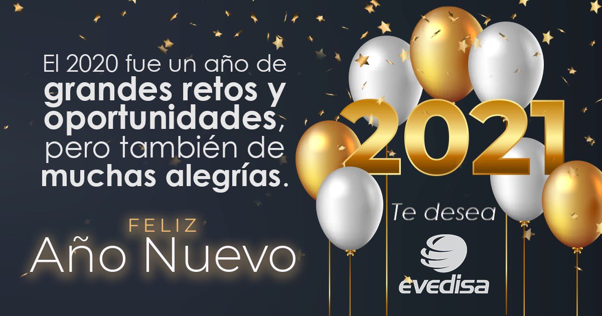 Feliz 2021 te desea #evedisa