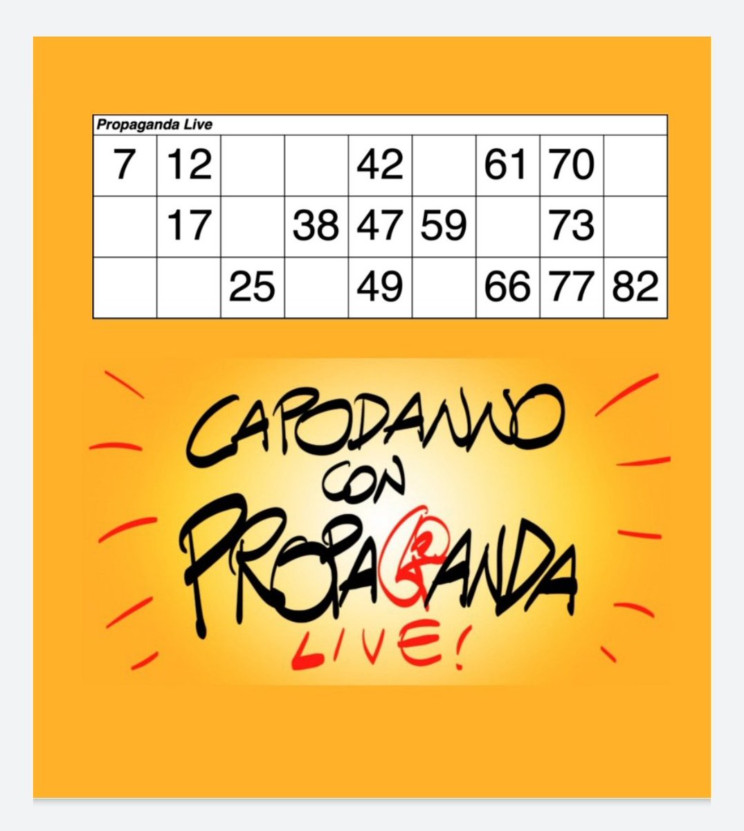 annetta_23's tweet photo. Buon 2021!
#propagandalive #propagandatombola https://t.co/EBVJUAR4XT