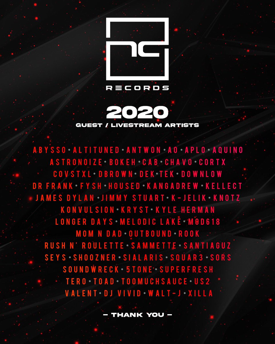 _SunLAB's tweet photo. From mixes to live-streams, 2020 has been one busy year! We couldn’t do it without all the amazing DJ’s, so the NCR crew thanks you all! 🖤

A huge thank you to the listeners/viewers, you make the NCR family what it is!

We can’t wait to see what 2021 has in store for us! 🎉 https://t.co/9VFvo0PSig