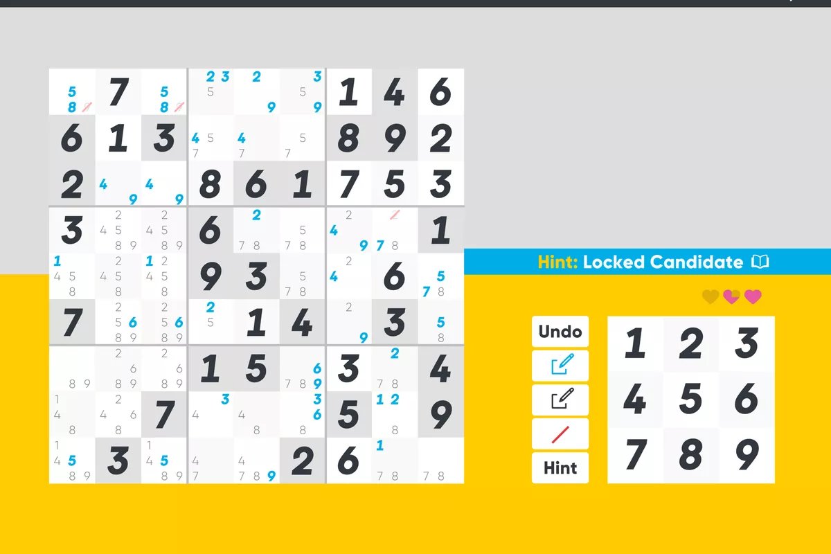 Good Sudoku (by  @helvetica) - Should be studied as an example of great training UX. A superb scaffolding system that noticeably improved my sudoku skills in a matter of days, and made me actually enjoy playing it for the first time.