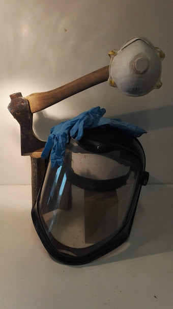 New restrictions dictated a new regime for shopping...incredible to think that a few months earlier would have had you arrested for entering the shop like this...