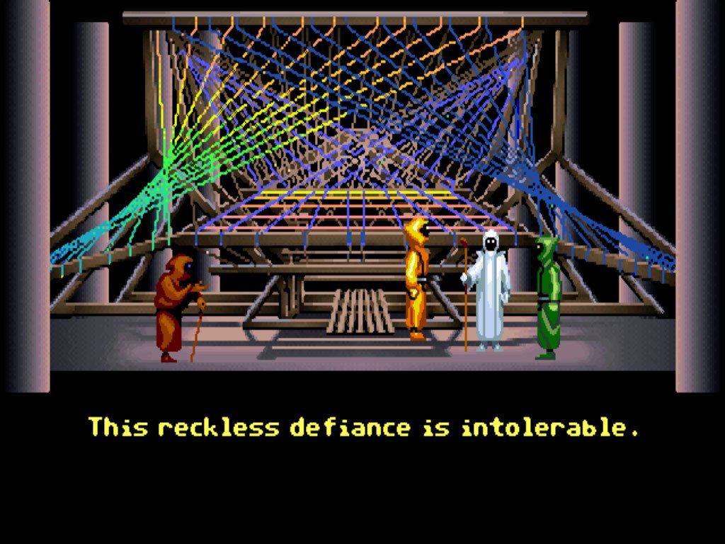 Loom - When I started this on Steam, I had no idea about the half-hour audio drama or the Drafts worksheets that came with the original game. When I give this a second shot, now hopefully I'll be less confused.