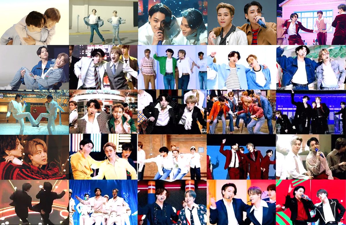 Jikook Units (Stay Gold, Dynamite, ads)This year we were lucky to get many Jikook units in ‘Dynamite’, ‘Stay Gold’ and some ads and photo-shoots. Their chemistry, harmony, and compatibility made lots of beautiful moments for people who love to see them together.