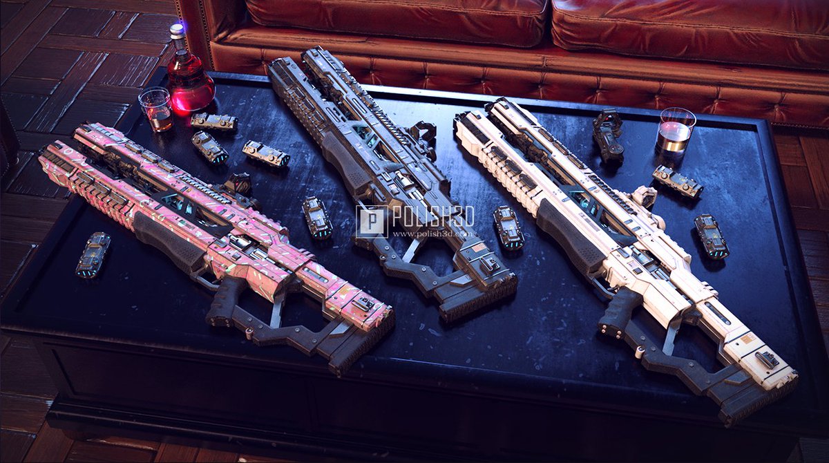 Cyberpunk railgun made in 2020.#3dart #3dmodeling #3d #rendering #cyberpunk #gun #scifi #weapon, see more in polish3d.com