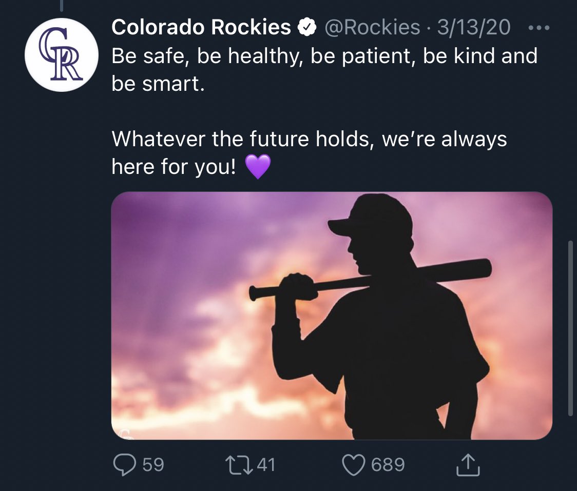 Then, the world changed forever on March 12. I’m proud of how we immediately pulled together and determined how we would proactively communicate with and reach out to our fans. This thread was written during the most uncertain time, but served as a guide for the months ahead.