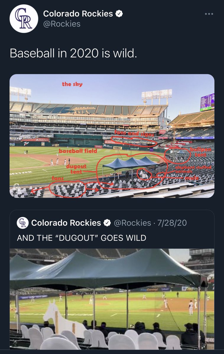 Then there was actual baseball! In covering 2020 games, we wanted to make sure the unique and eerie nature of the season came through. The real story of sports in 2020 had little to do with the actual games; we wanted to embrace the weird and tell the 𝘳𝘦𝘢𝘭 story.