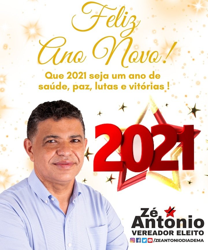 ZeDiadema's tweet photo. Desejo a todos e todas um Ano Novo de realizações e sucesso!
#VereadorZeAntonio https://t.co/YsA7gYhUn4