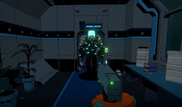 Void Bastards ( @VoidBastards) - First FPS roguelite I've tried, and was surprised at how well the randomly-generated levels felt unique and memorable. Nailed the comic-book aesthetic, although has the roguelite challenge of keeping the mechanics fresh over multiple playthroughs