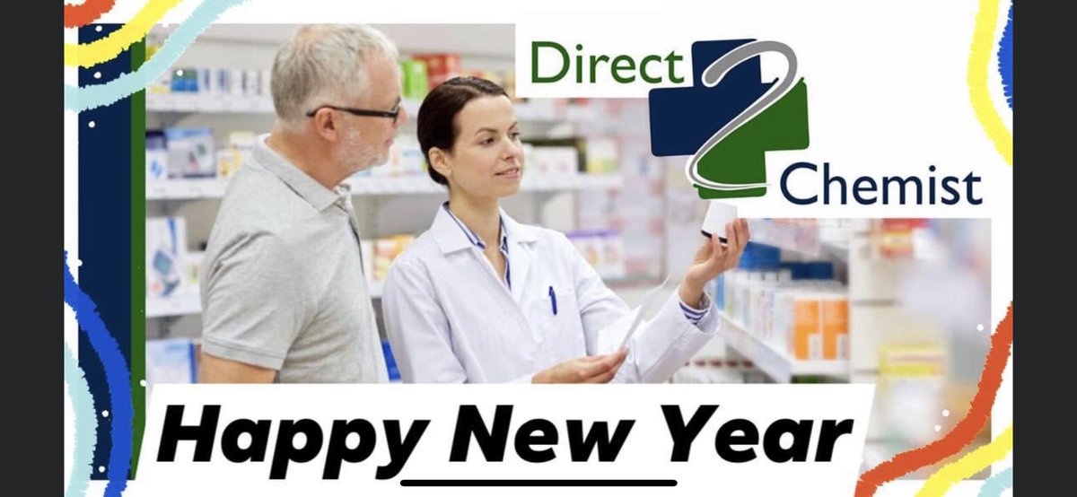 direct2chemist's tweet image. Happy New Year from all of us at Direct2Chemist - Looking forward to going live with direct2chemist.net in 2021 🎉🎊