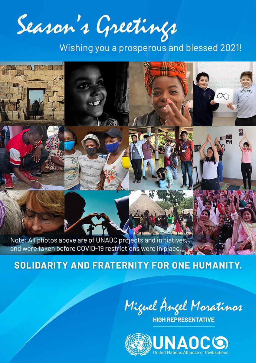 Happy new year from the #UNAOC team! #OneHumanity #Commit2Dialogue