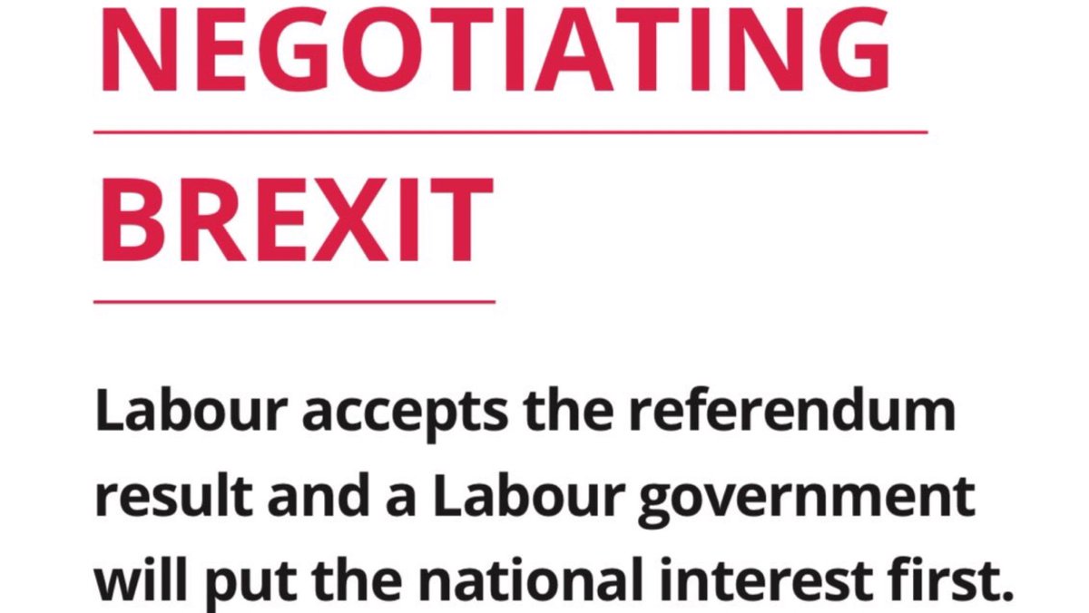 16/5/2017 - The Labour Party launches its manifesto NEGOTIATING BREXIT"Labour accepts the referendum result & a Labour government will put the national interest first"A lie & A lie...will be proven beyond a shadow of a doubt later on/50