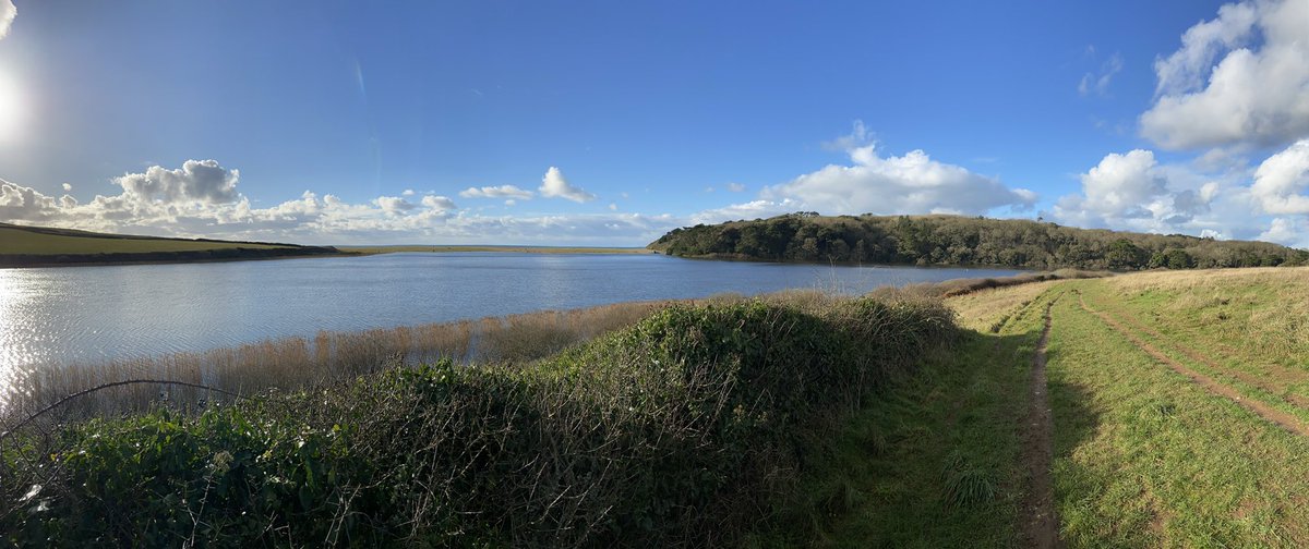 Beautiful last walk of 2020 this afternoon. #LoeBar #Cornwall. #VisitedByJF