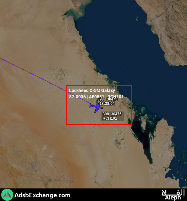 no_itsmyturn's tweet photo. 1843Z
#USAF πΊπΈ C-5M Galaxy
87-0036 | #AE0581 | #RCH101
Over #KSA πΈπ¦
https://t.co/Us7Ia3ipx0 https://t.co/gMzVbbBuWt