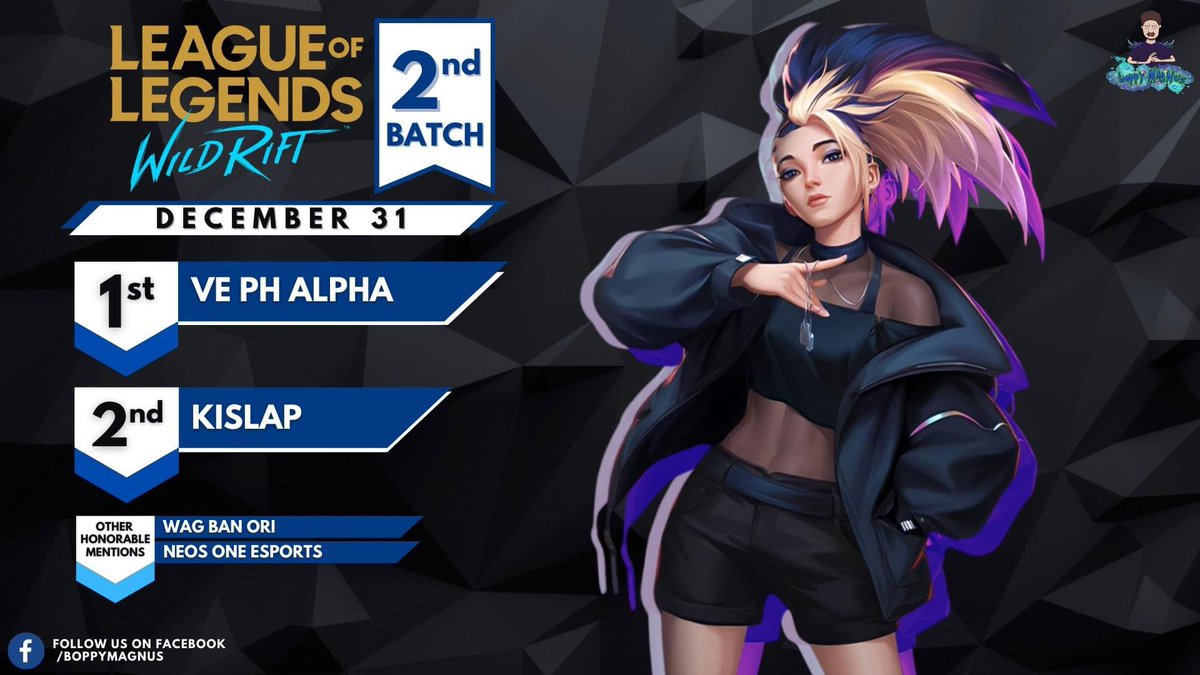 Ending the year off right, our PH Alpha team finishing in first place of the #WildRiftOnlineTournament! We compete in the finals on January 1st at 6PM (🇵🇭).
