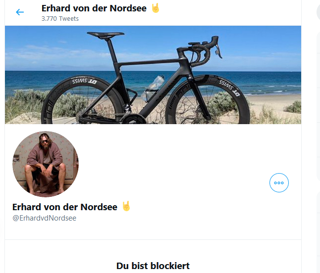 22plaintruth's tweet photo. ein ganzer Kerl dachte ich immer aber wer d Wahrheit nicht verträgt d blockt halt trotzdem alles Gute an Erhardvonder Nordsee ☺️ https://t.co/JLt5wLuiWv