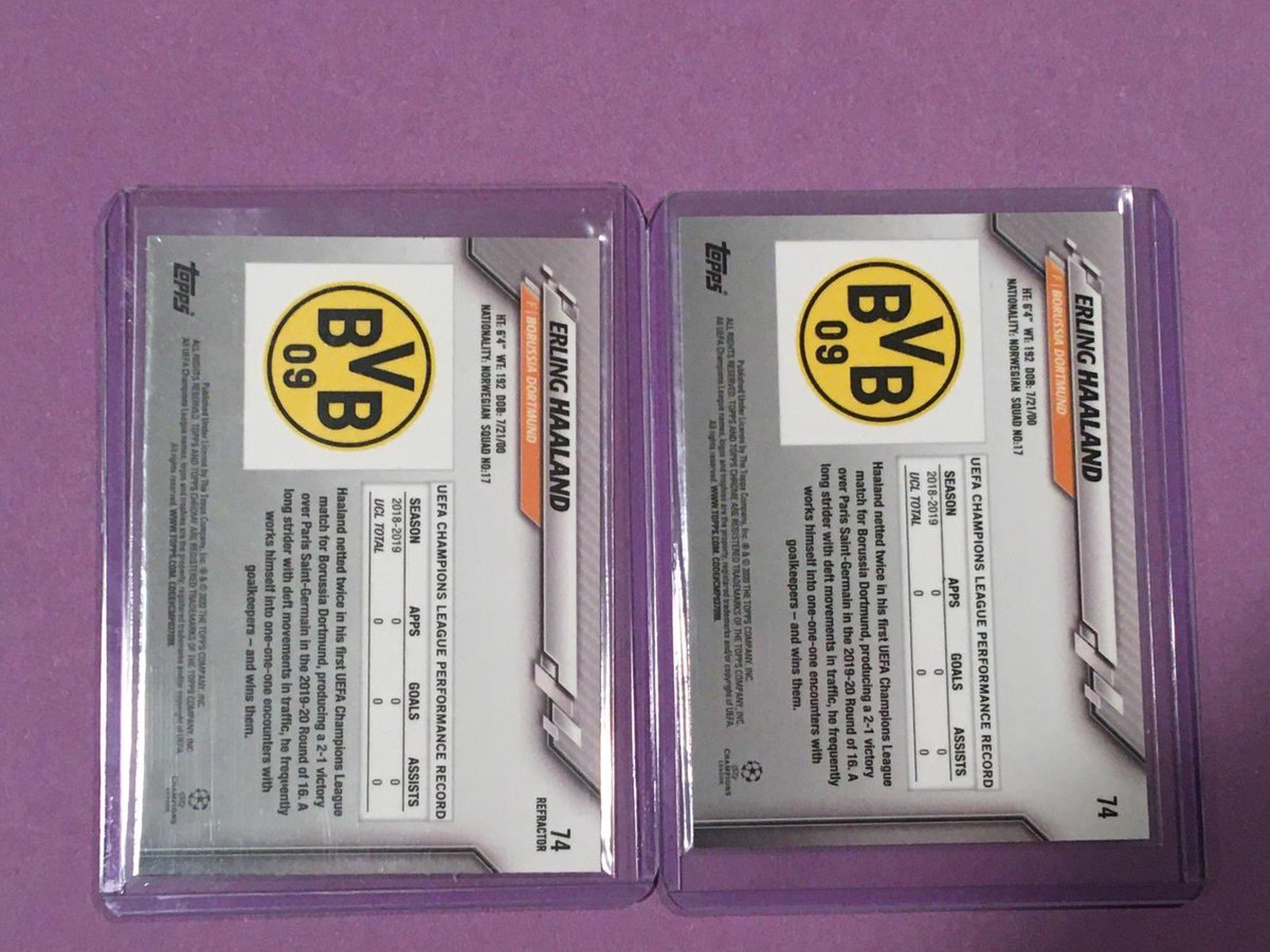 SoccerCardsUTD's tweet photo. The picks of the bunch from our CL chrome box live stream!!
Dembele /25
Hakimi /250
Modric purple carbon
Haaland base & refractor
#thehobby #soccercards #toppps https://t.co/80fNwPPh6Q