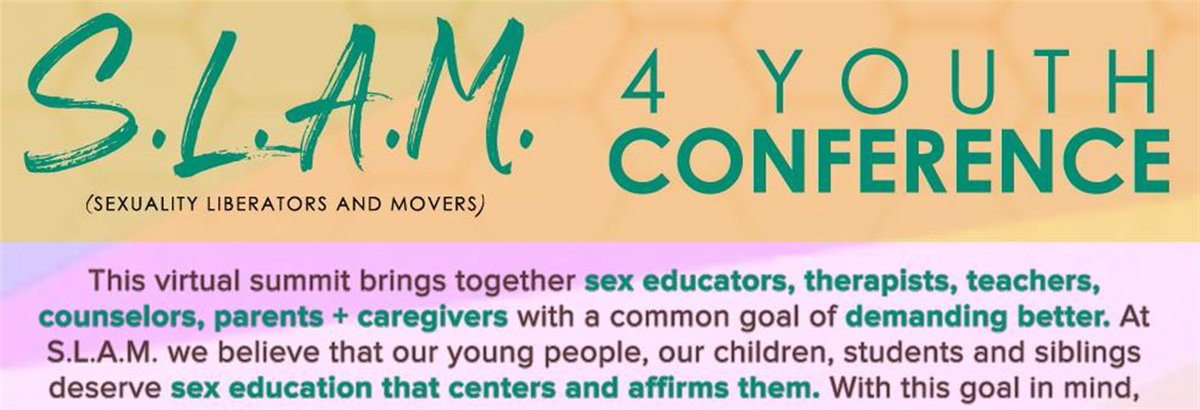 zschescke's tweet photo. Sex educators, therapists, and anyone interested in an awesome youth focused virtual conference, check this out! https://t.co/W3m83ATO1D #sexeducation #realsexed #compsexed #sexualhealth #sexpositive https://t.co/4V314YCS19