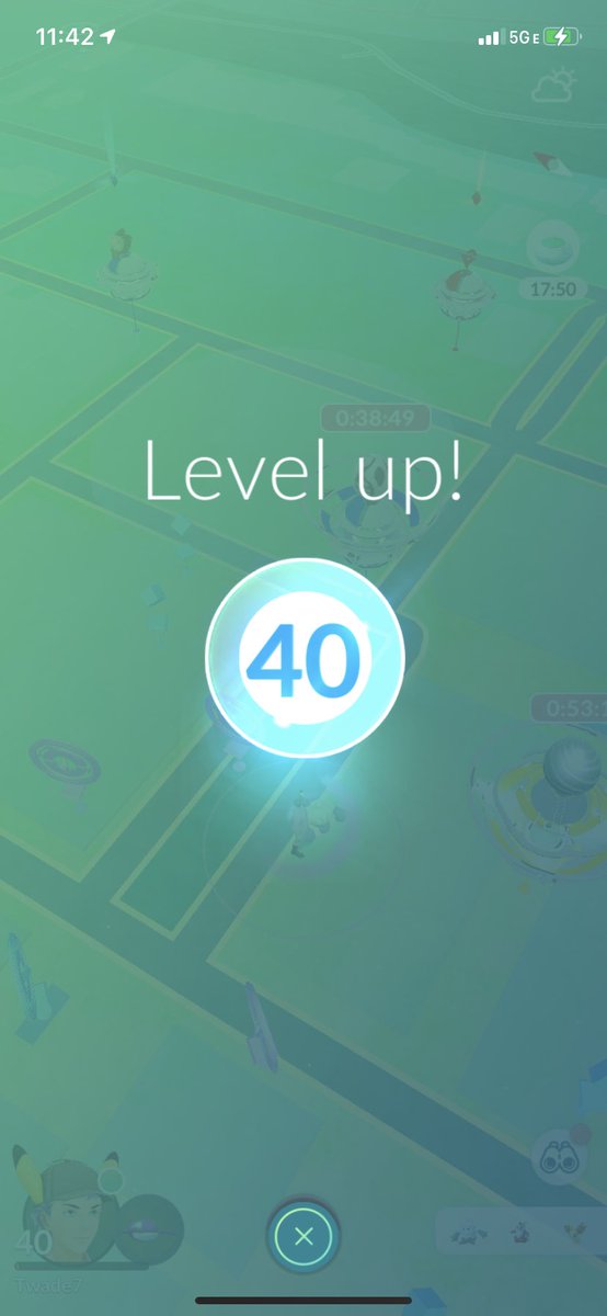 Twade72's tweet image. Well I finally hit level 40 in Pokémon go. I need over 3 million xp starting on the 27th and hit it just in time to end the year!
