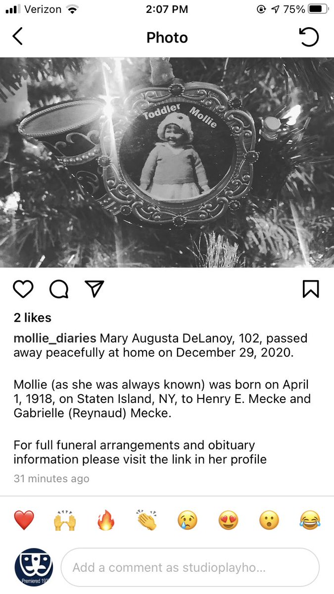 StudioPlayhouse's tweet image. Studio Players mourns the loss of founding member Mollie Delanoy. Simple put, without Mollie and her late husband Allen there would be no Studio Players. 

More information can be found at this link sticklesolteszfuneralhome.com/m/obituaries/M…