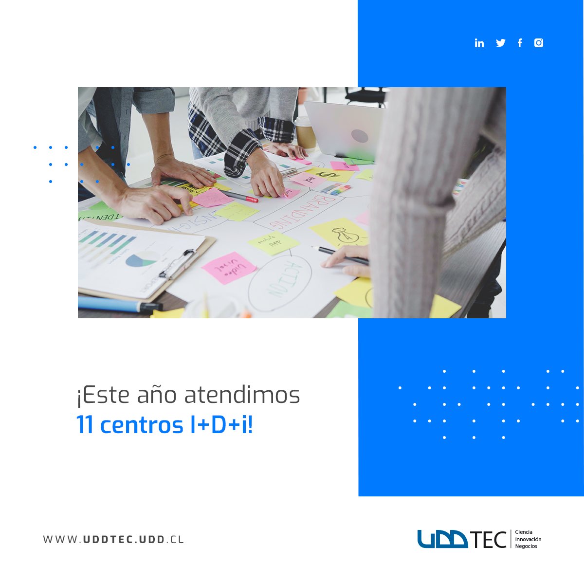 uddtec's tweet photo. UDDTEC reconoció 11 centros de I+D+i que estaban en búsqueda de empresas de la región para colaborar con los desafíos tecnológicos. Realizaron un total de 7 match y 3 beneficiados con fondos de CORFO.
¡Descarga el manual y conoce su funcionamiento!🦾📘https://t.co/gCsQb5hd8X https://t.co/m6KWLvd0QX