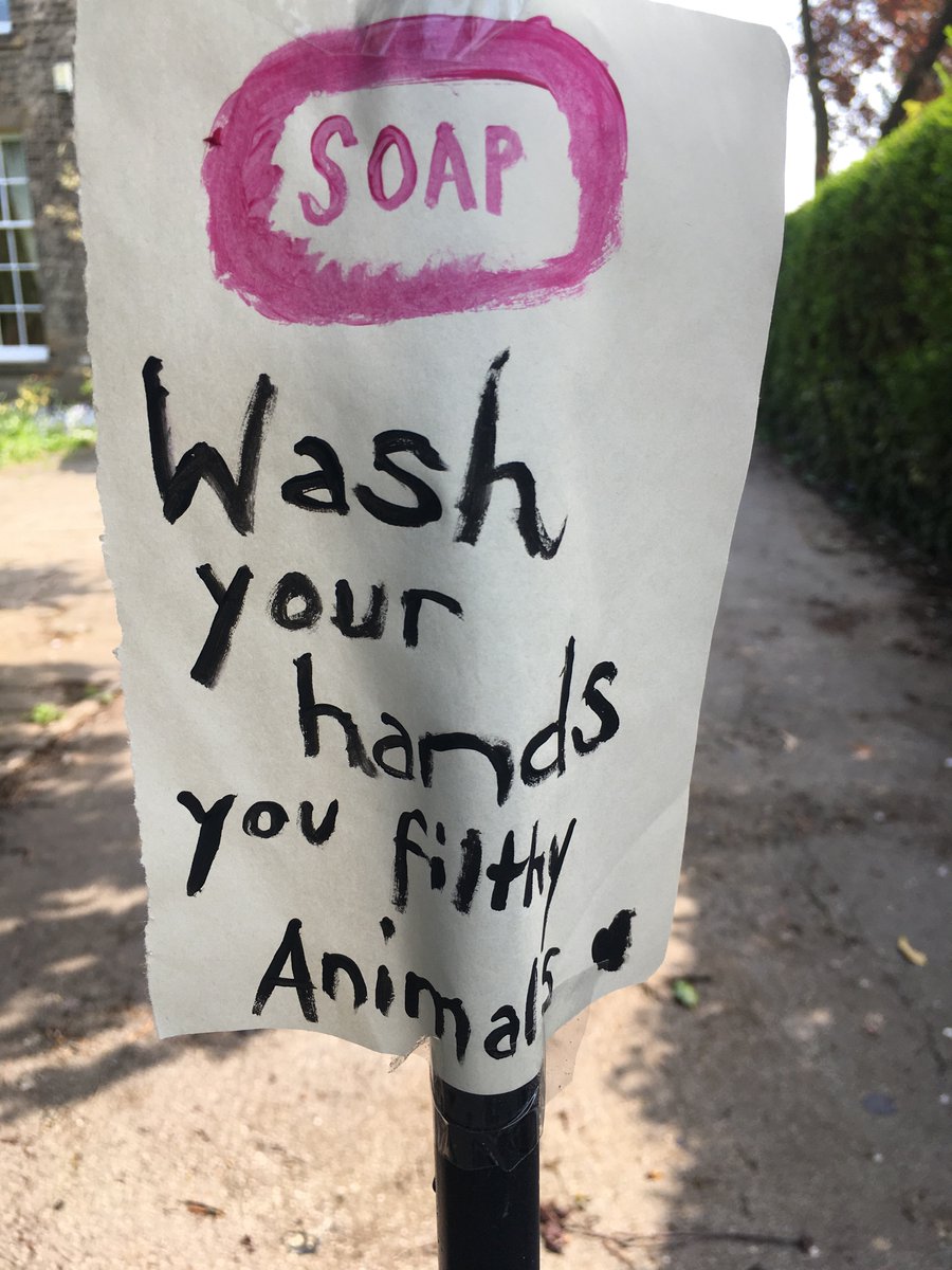 May: As Matt Hancock’s Half-Hour attempted to become the worst TV show ever made, people resorted to their own safety messaging in Cottingham.