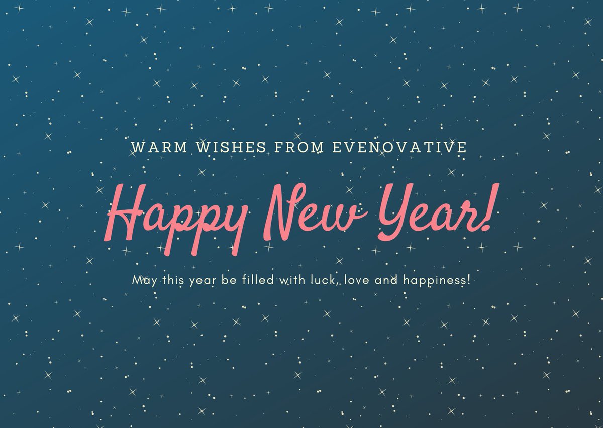 evenovative's tweet photo. The last year was not so productive due to Covid, but we pray that the coming year shall treat us in good health and life.
Happy New Year from evenovative. Cheers! 🥂
#happynewyear #staysafe #celebrations #evenovative https://t.co/SHDsUTcVYx
