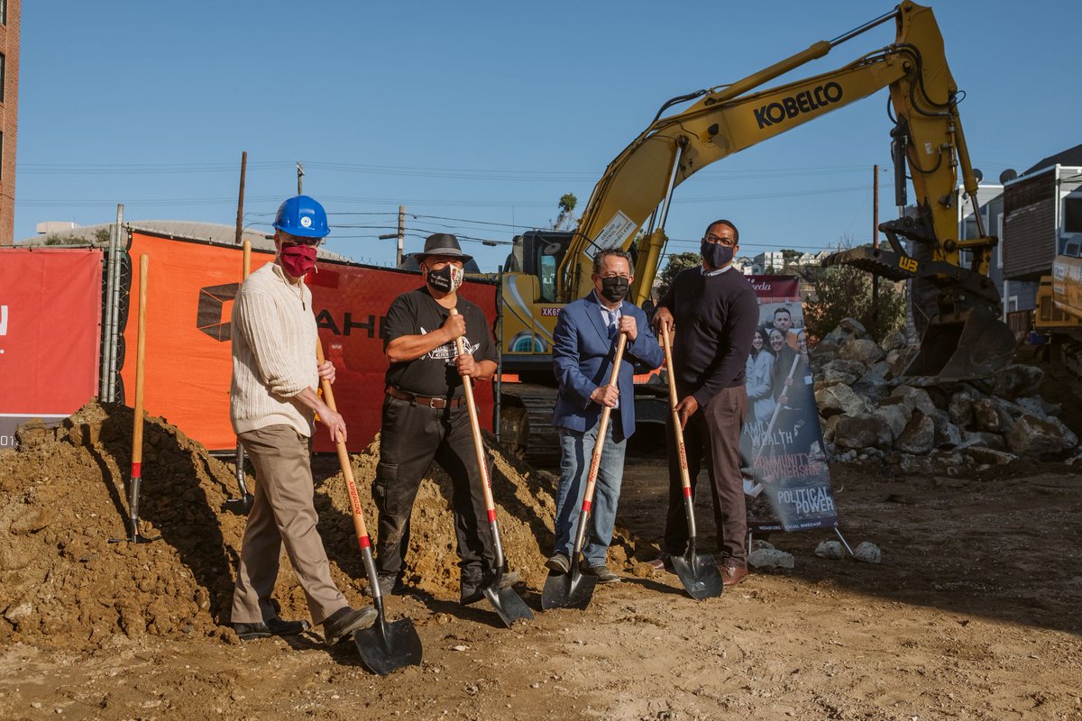 TNDC's tweet image. 2020 has proved that we're stronger together. Whether its coming together to defend #BlackLivesMatter, fighting food insecurity, #TenderloinSF residents organizing for the 27 bus, breaking ground on new homes at 681 Florida, or #PoolToss tossees taking the plunge for #TASPKids.