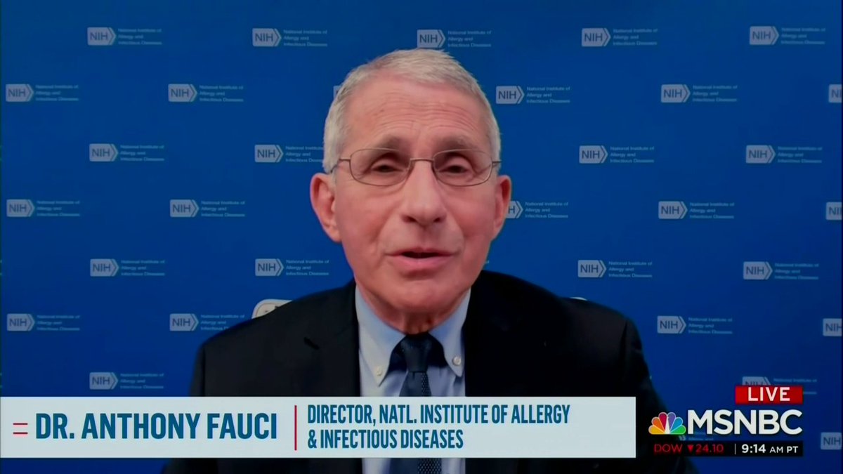 "Anybody who views what's going on throughout the world, but particularly in our own country, there's a great deal of divisiveness. ... If there's any situation in which one needs to pull together ... it's when you have an infectious disease outbreak of pandemic proportions."