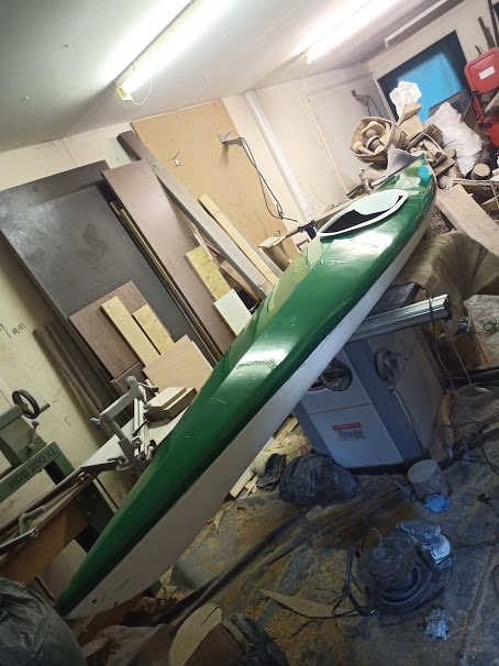 I bought a 1950s Tyne fibreglass canoe and restored it...