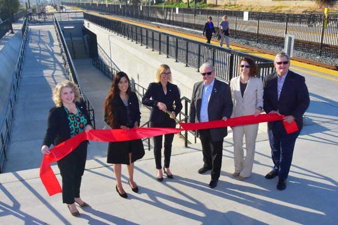 In February,  #SANDAG,  @GoNCTD, &  @SDCaltrans celebrated the completion of the Poinsettia Station Improvements project with a ribbon cutting ceremony at the COASTER station in  @carlsbadcagov.   http://KeepSanDiegoMoving.com/PSI 