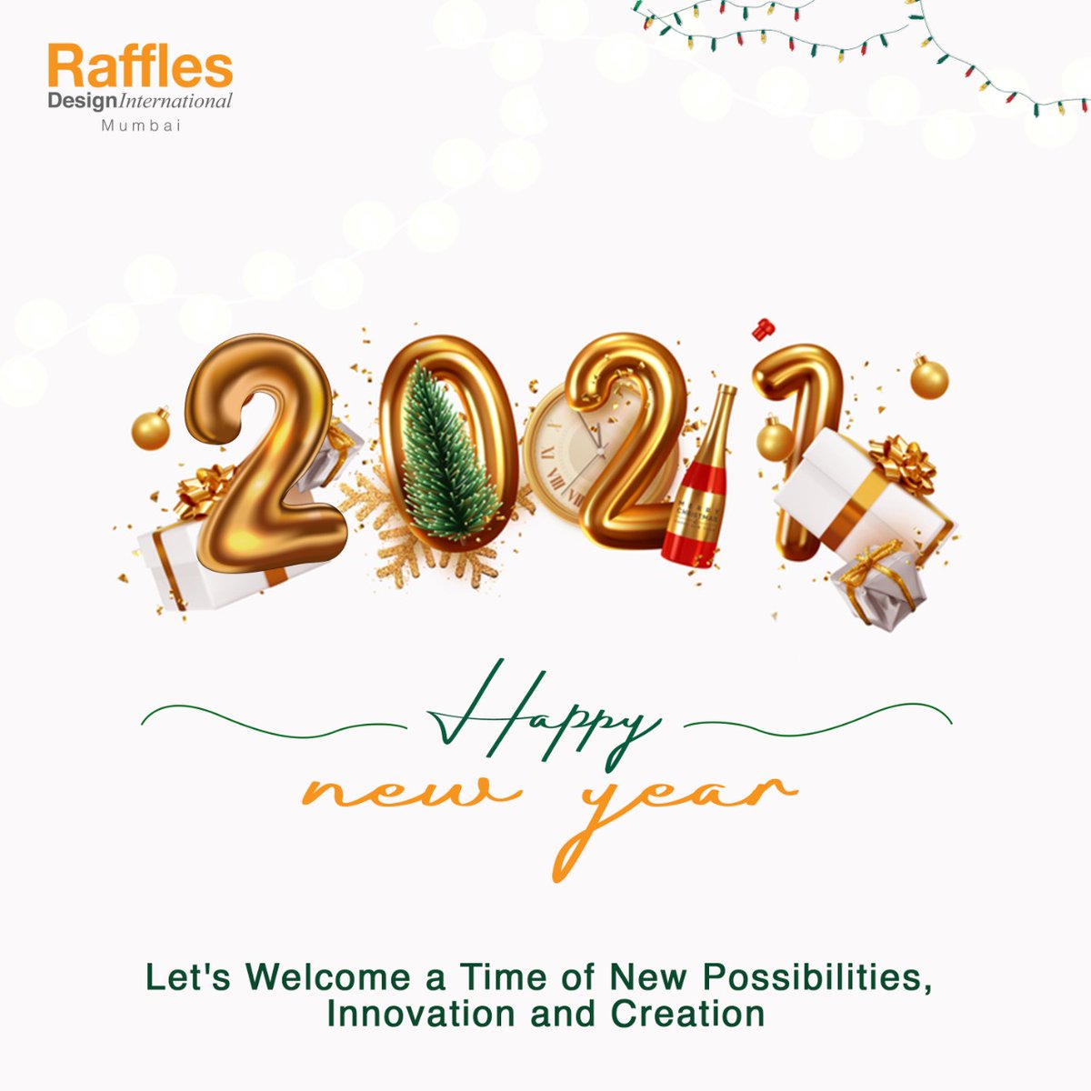 Raffles Design International wishing you all a very Happy New Year 2021
#NewYear2021 #HappyNewYear #SuccessByDesign #DesignThinking #RafflesExperiences #AdmissionOpen #FashionDesign #InteriorDesign #OnlineClasses #Proud2bDesigner #DiplomaCourses #DegreeCourses #MasterCourses