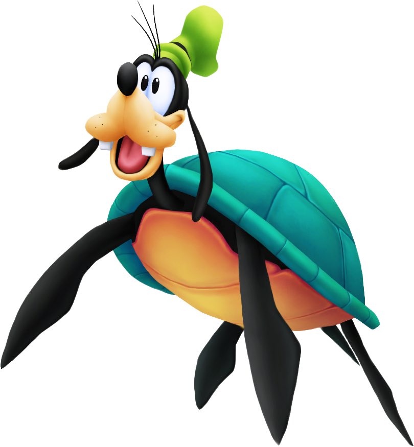 1/8) I know no good can come from questioning Kingdom Hearts Logic, but I don’t want to carry this into 2021. A THREAD.Okay, SO. In Kingdom Hearts 1, when SDG visit Atlantica, Donald’s magic transforms them into Aquatic creatures (including Goofy’a Sea-Turtle-Dog abomination).