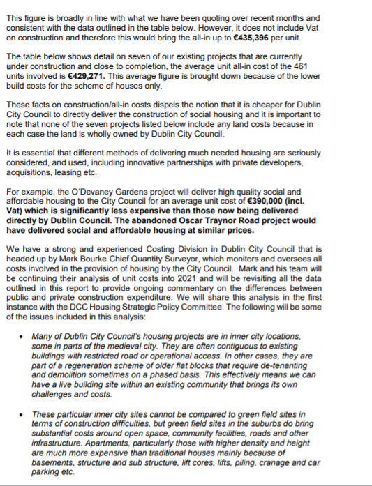 CONSTRUCTION COSTS FOR  @DubCityCouncil DIRECT BUILDHave been pushing for this information for some time now in the context of  #BuildOscarTraynor so great to see a pretty comprehensive report just issued by DCC: