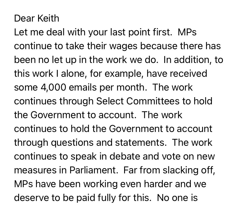 keiththame's tweet image. Follow the example of New Zealand and take a pay cut!!! Please share the text below from self absorbed MP John Howell.