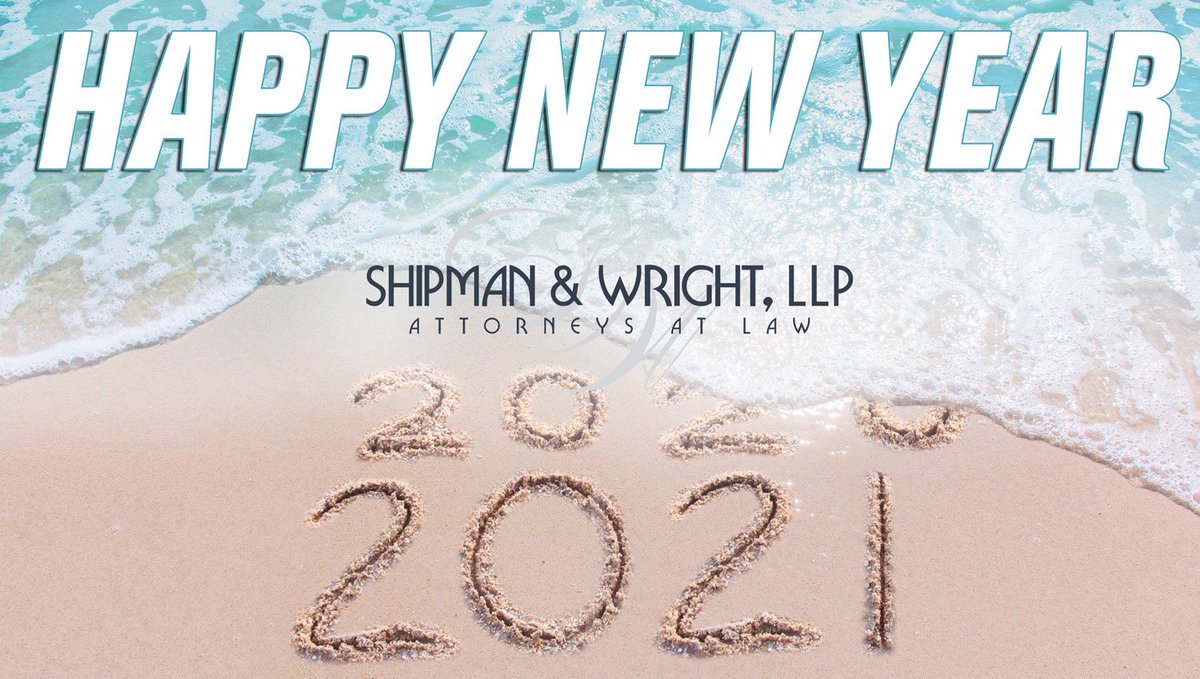 LegalLea_Brandy's tweet photo. A lot can happen in a year and a lot DID happen! That is why our team at Shipman Wright Law would like to wish you all peace, love, and laughter in the new year! Cheers to ringing in 2021! #staysafestayhealthy #shipmanandwright #problemsolved https://t.co/mquvaoC39Q